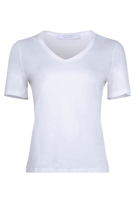 T-SHIRT V-NECK BRIGHT WHITE by Ivy Oak