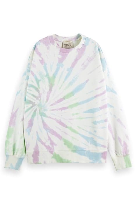 COTTON IN CONVERSION TIE-DYE OVERSIZED SWEATER TIE DYE by Scotch & Soda