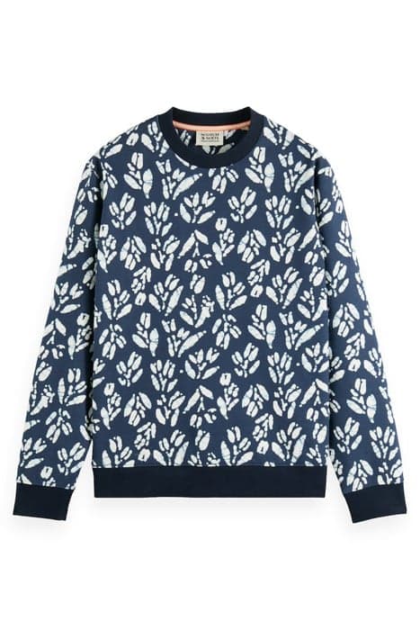 PRINTED CREWNECK FELPA SWEATSHIRT IN ORGANIC COTTON COMBO F by Scotch & Soda