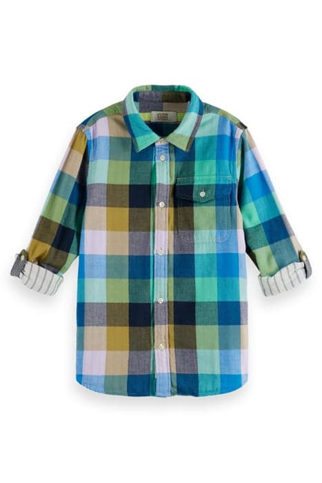 YARN-DYED CHECK BONDED LONG SLEEVE SHIRT COLOURFUL CHECK by Scotch & Soda