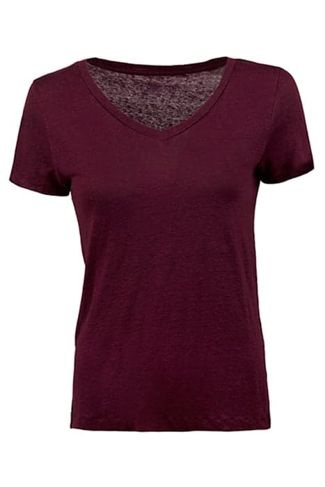 SANDRA T-SHIRT V-NECK RED by Stenströms