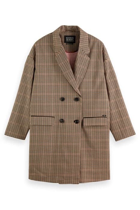 DOUBLE BREASTED OVERSIZED COAT COMBO X by Scotch & Soda