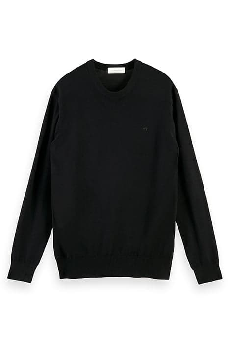 ESSENTIALS - CLASSIC CREWNECK PULL BLACK by Scotch & Soda