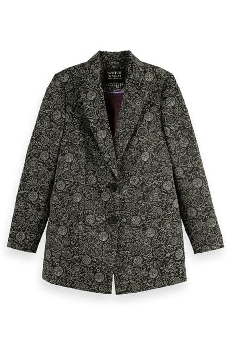 RELAXED FIT JACQUARD BLAZER PLANETARY ICONS by Scotch & Soda