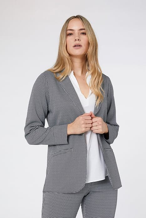 JACQUARD BLAZER JACKET GREY by Elena Mirò