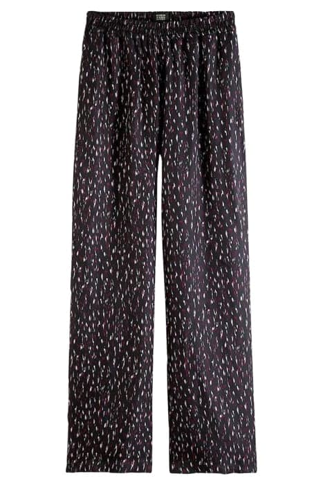 GIA - MID-RISE WIDE LEG PRINTED ELASTICATED TROUSERS IKAT RA by Scotch & Soda