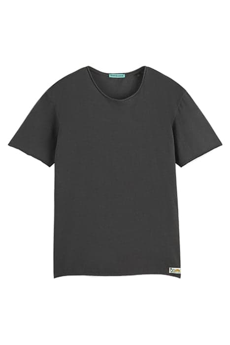 RAW EDGE TEE BLACK by Scotch & Soda