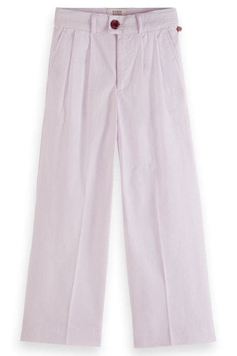 STRIPED WIDE-LEG SEERSUCKER PANTS ORCHID SEERSUCKER by Scotch & Soda