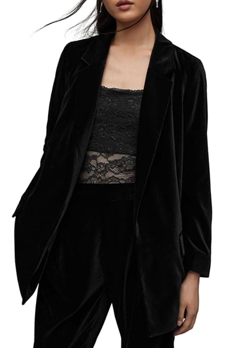 ALEIDA VELVET BLAZER BLACK by AllSaints