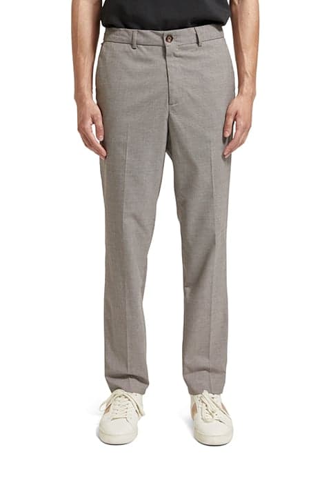 IRVING SLIM TAPERED CHINO IN RECYCLED POLYESTER BLEND ECRU N by Scotch & Soda