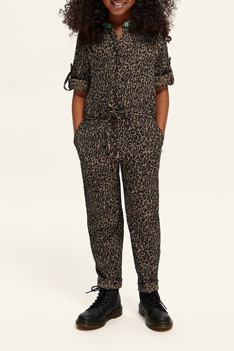 JACQUARD COLLAR EMBROIDERY JUMPSUIT CREATURES OF THE NIGHT J by Scotch & Soda