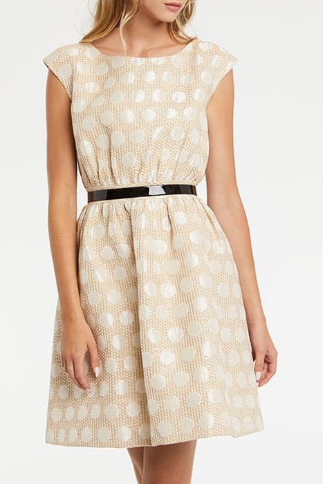 DRESS IN JACQUARD CANAGE NOUGAT by Paule Ka