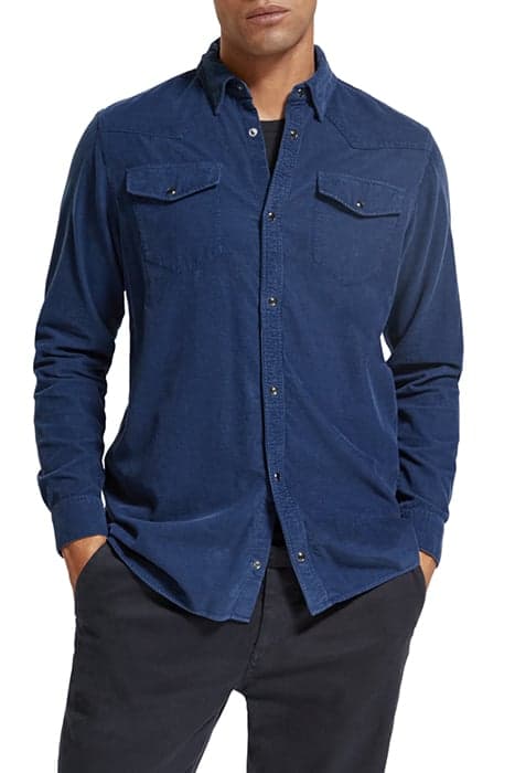 ARCHIVE FINE CORDUROY WESTERN SHIRT DENIM BLUE by Scotch & Soda