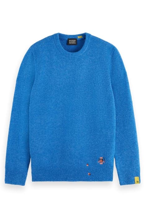 REGULAR FIT SOFTY-KNIT MELANGE PULL RHYTHM BLUE by Scotch & Soda