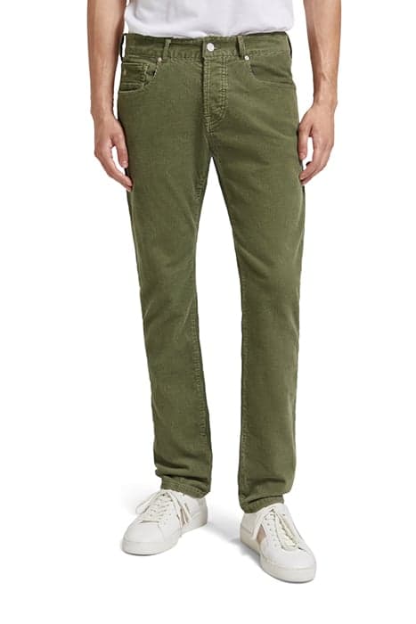 REGULAR SLIM RALSTON CORDUROY JEANS IN ORGANIC COTTON ARMY by Scotch & Soda