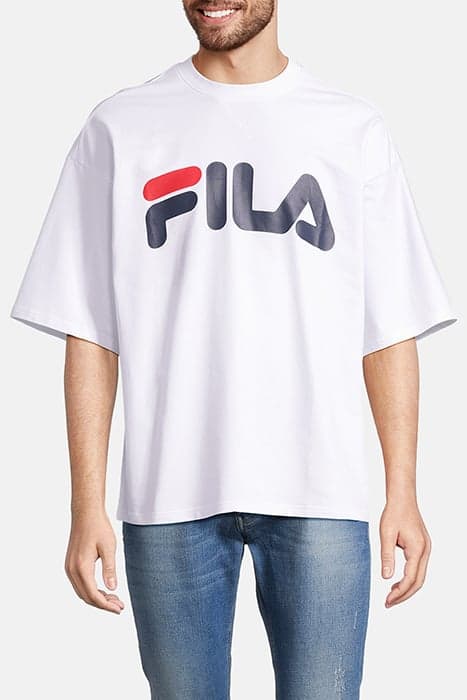 LOWELL OVERSIZED LOGO TEE BRIGHT WHITE by FILA