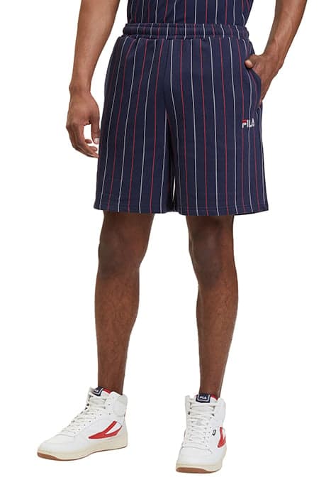 LOBITO PINSTRIPED SHORTS BLACK IRIS/TWO COLOR STIPED by FILA