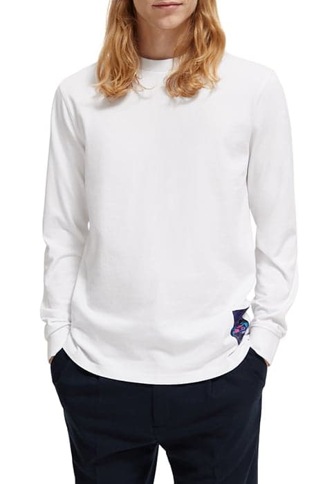 DAY & NIGHT LONG SLEEVE TEE WHITE by Scotch & Soda