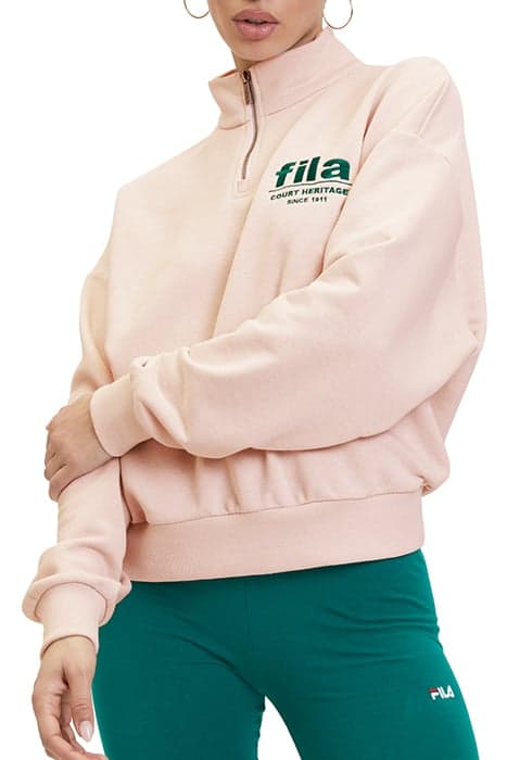 LIMA GRAPHIC HALF-ZIP SWEATER OATMEAL MELANGE by FILA