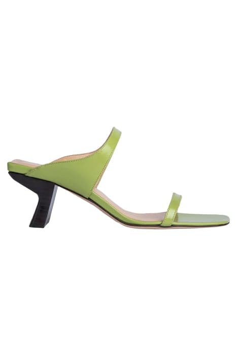 PAOLA LIME GREEN SEMI PATENT LEATHER by BY FAR