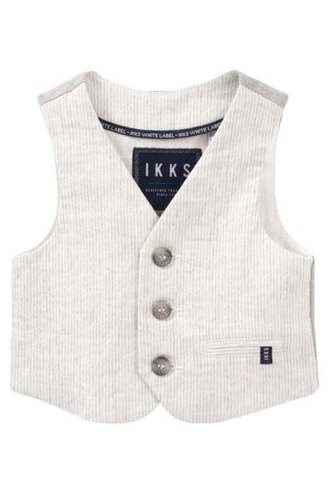 BOY'S GREY PINSTRIPE SUIT WAISTCOAT by IKKS