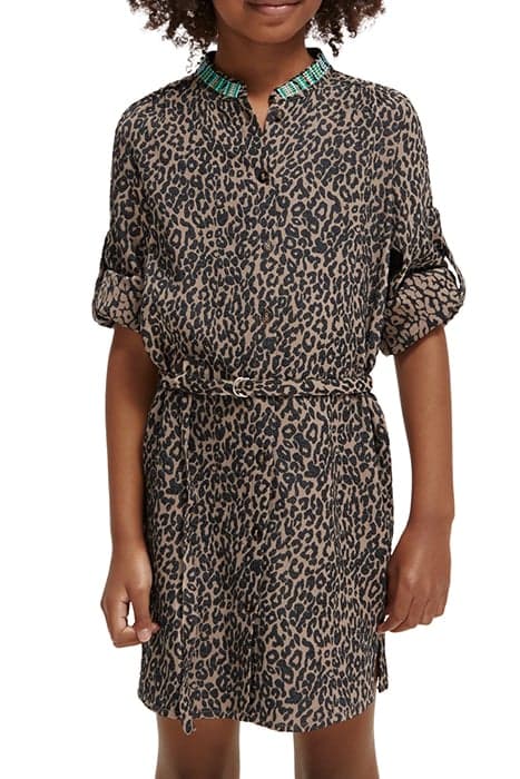 JACQUARD EMBROIDERY SHIRT DRESS CREATURES OF THE NIGHT JACQU by Scotch & Soda