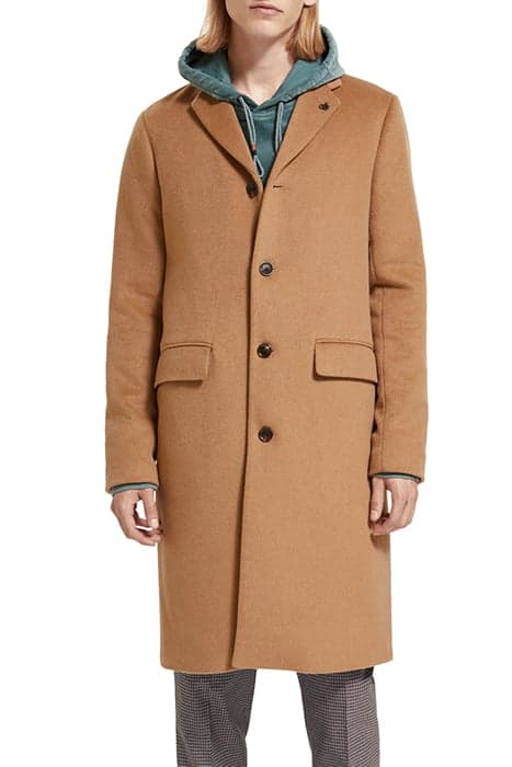 CLASSIC WOOL BLEND OVERCOAT CAMEL by Scotch & Soda