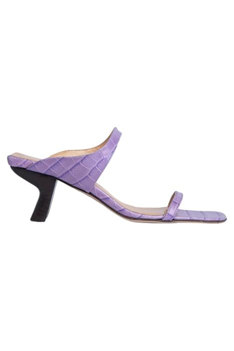 PAOLA LILAC CROCO EMBOSSED LEATHER by BY FAR