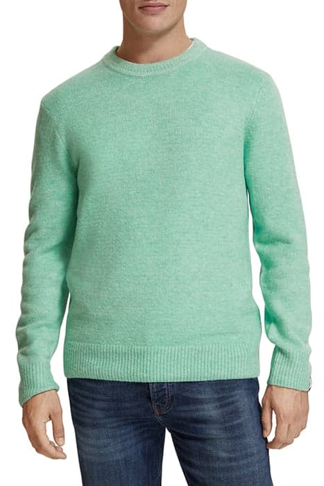 REGULAR FIT SOFTY-KNIT MELANGE PULL ABSINTHE by Scotch & Soda