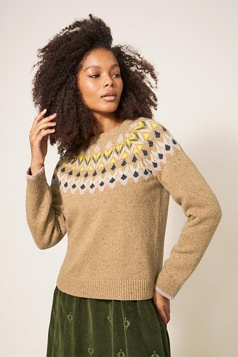 FLORA FAIRISLE NATURAL MULTI by White Stuff