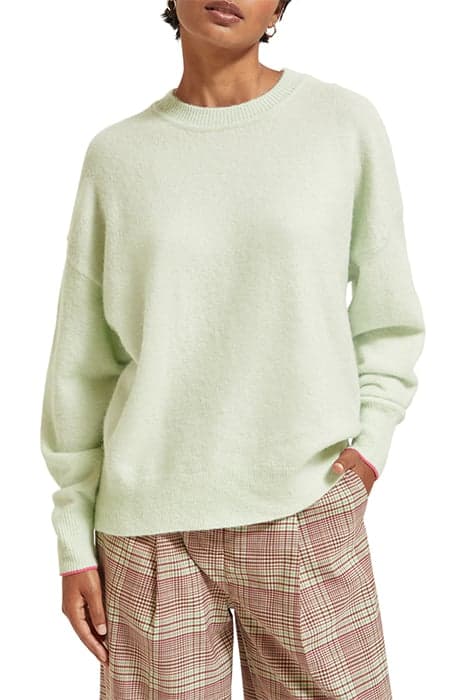 FUZZY CREW NECK PULLOVER LIGHT MINT by Scotch & Soda