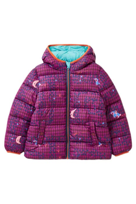 QUILTED PRINT PUFFER JACKET PINK PRINT by White Stuff