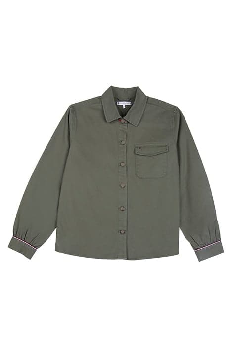 CARGO SHIRT L/S Spring Olive by Tommy Hilfiger