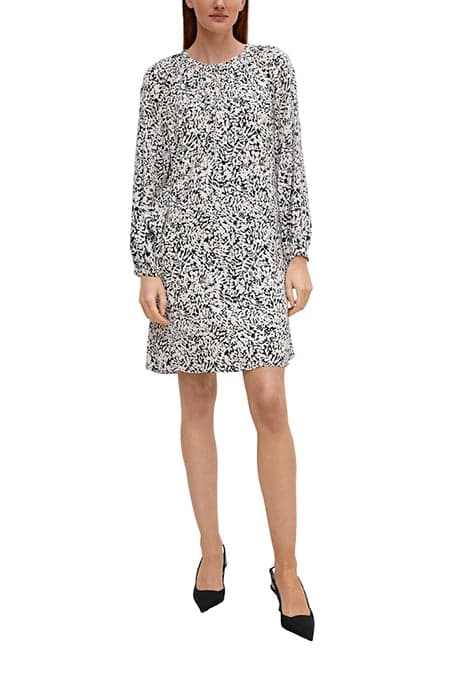 COMMA DRESSES GREY/BLACK by Comma