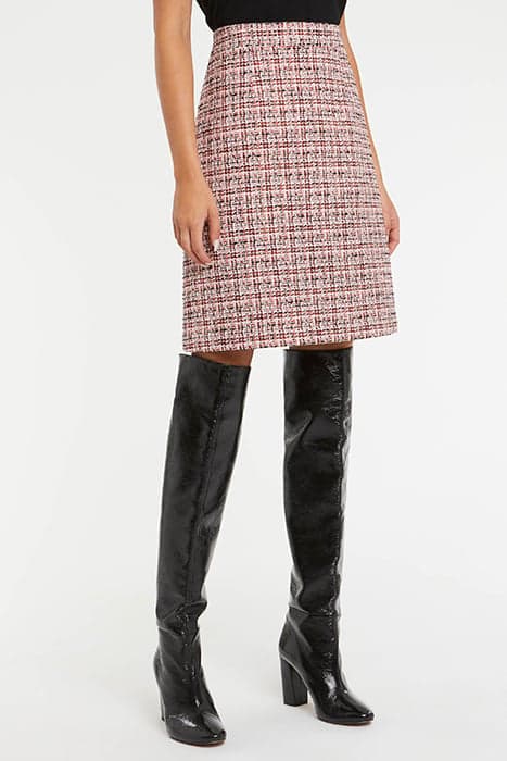 SKIRT TWEED CARREAUX MULTICOLOR by Paule Ka