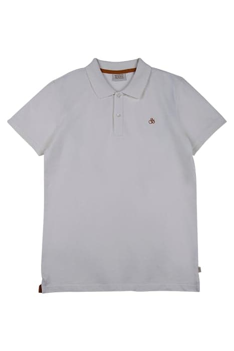 CLASSIC SHORT-SLEEVED POLO OFF WHITE by Scotch & Soda