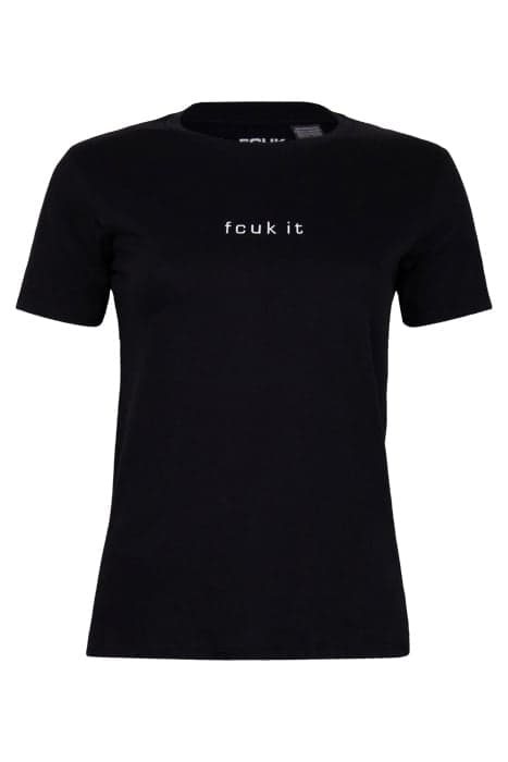 FCUK IT TEE BLACK/WHITE by French Connection