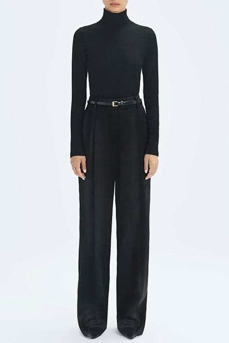 CARRIE-WIDE LEG TRS BLACK by Reiss