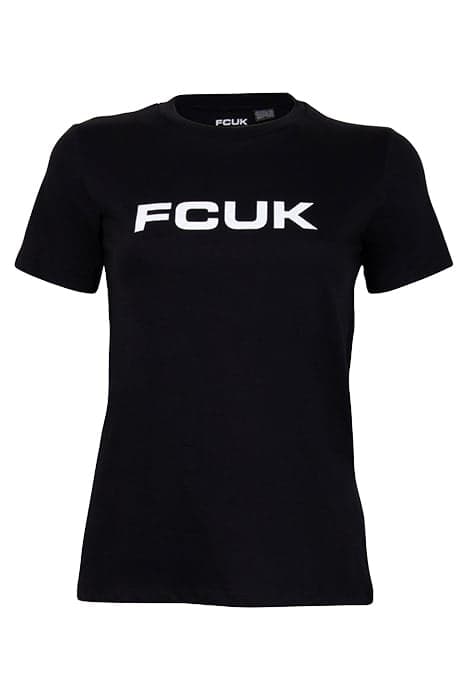 FCUK CHEST TEE BLACK/WHITE by French Connection