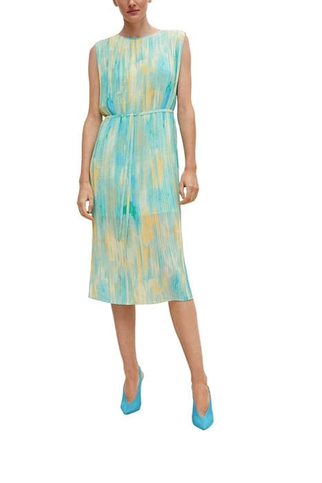 COMMA DRESSES BLUE GREEN by Comma