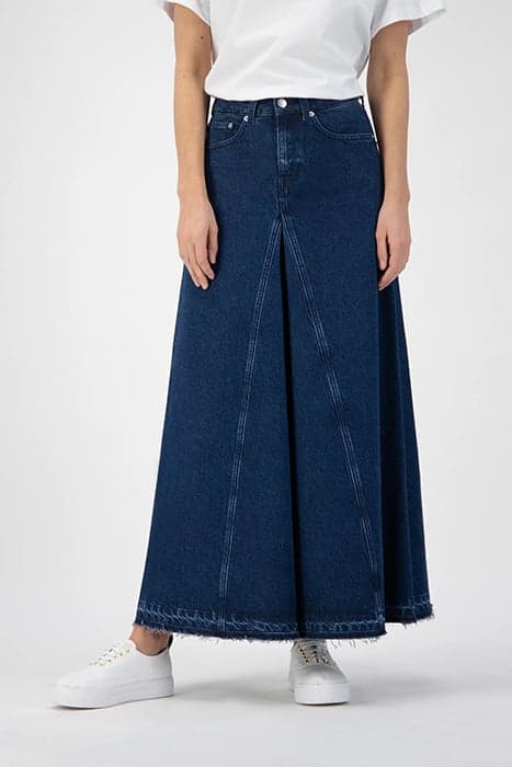 MAKSI SKIRT STONE INDIGO by Mud Jeans