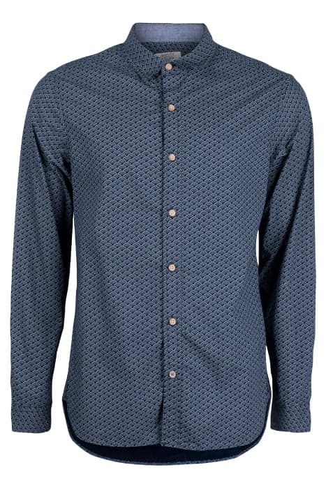 FAN GEOMETRIC PRINTED SHIRT DARK NAVY by White Stuff