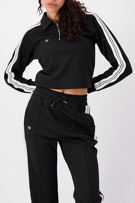 CLASSIC STRIPE TRACKTOP BLACK by Black Bananas