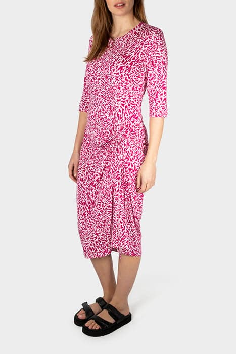 DRESS WOVEN LONG FESTIVAL FUCHSIA by Sandwich