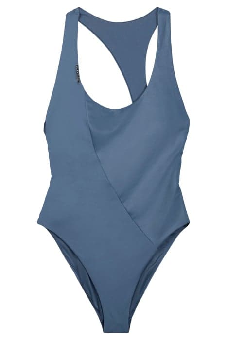 SCOOP BACK ONE PIECE BLUE COAL by Calvin Klein