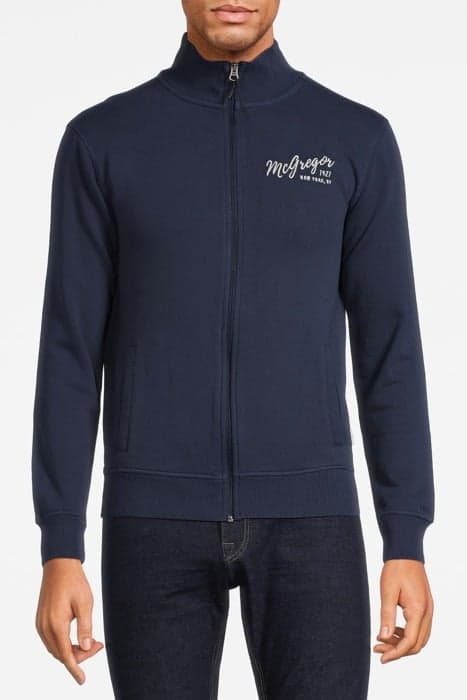 ZIP THRU SWEAT BLACK IRIS (NAVY) by McGregor