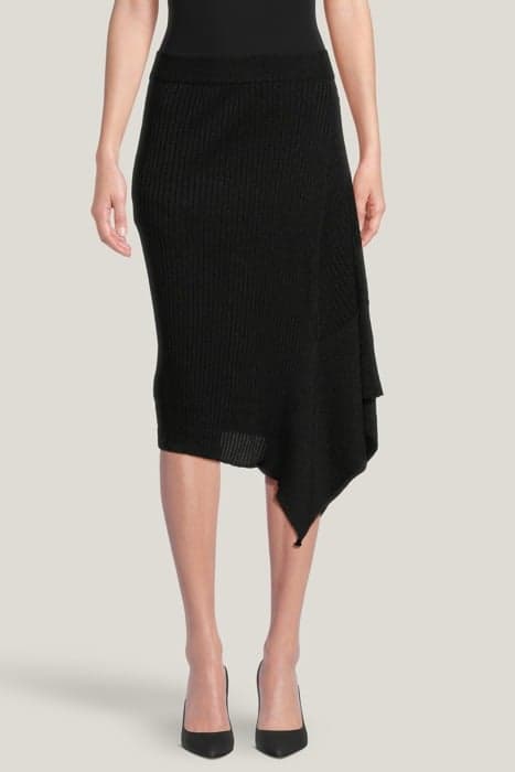 WAVE SKIRT BLACK by Alchemist