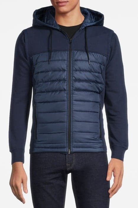 ZIP THRU VEST NYLON COMBI BLACK IRIS (NAVY) by McGregor