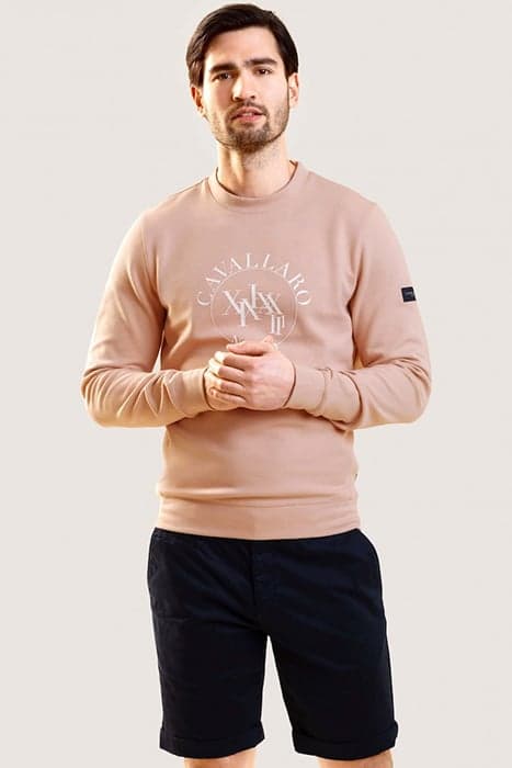 CANTO R NECK SWEAT OLD PINK by Cavallaro Napoli