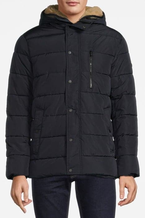 NYLON HOODED BOMBER BLACK IRIS (NAVY) by McGregor